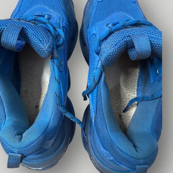 Balenciaga Triple S Men's Sneakers Size 41EU / 8 US Blue Clear Sole - Picture 6 of 9